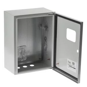 Корпус металлический ЭРА SIMPLE ЩМПг-04 с окном (400х300x175) IP54 У2 серый