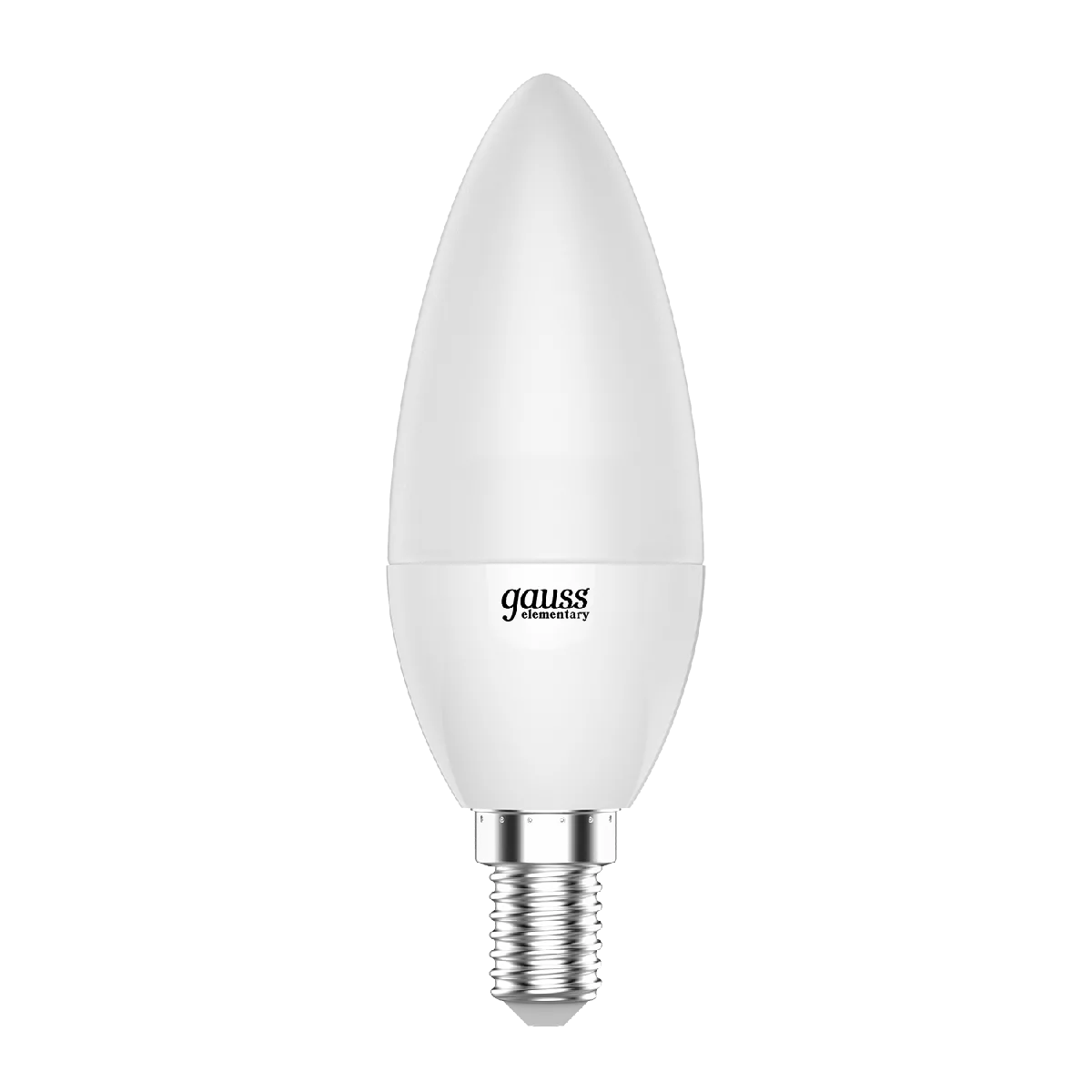 Упаковка 10 штук Лампа Gauss Elementary Свеча 6W 420lm 3000K Е14 LED 1/10/100