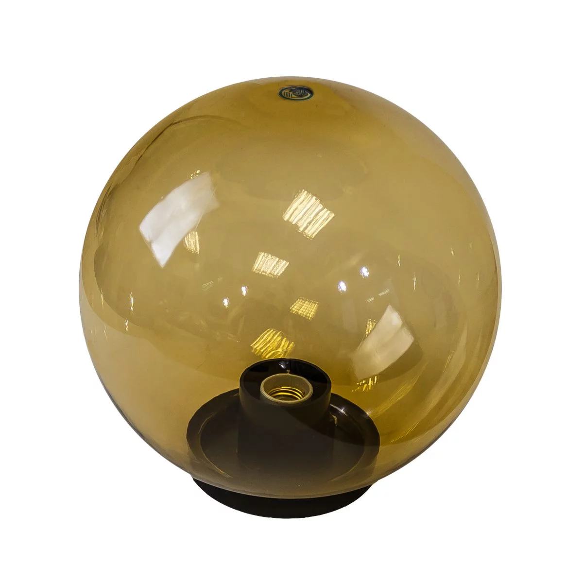 Садово-парковый светильник ЭРА НТУ 01-100-303 шар золотистый на опору / кронштейн IP44 Е27 max100Вт d300mm