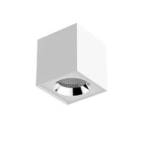 Светильник LED "ВАРТОН" DL-02 Cube накладной 125*135 20W 4000K 35° RAL9010 белый матовый