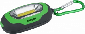 Фонарь Navigator 93 658 NPT-KC07-G-2CR2032 брелок пласт.1COB LED(1Вт) 3 реж.зел