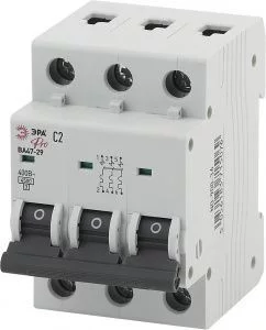 Автоматический выключатель ЭРА PRO NO-900-36 ВА47-29 3P 2А кривая C 4,5кА