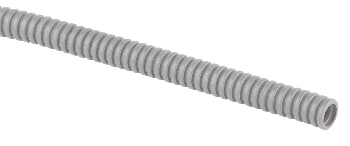 Труба гофрированная ПВХ ЭРА GOFR-25-75-PVC-T тяжелая серая 25мм с зондом 75м