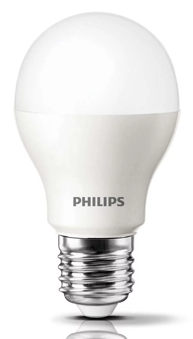 Лампочка светодиодная Philips ESS LEDBulb А55 7Вт 3000К Е27 / E27 груша матовая теплый белый свет