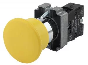 Кнопка управления ЭРА BBG70-BC-K05E LAY5-BC51 Грибок без подсветки желтый 1з