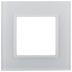 14-5101-01 ЭРА Рамка на 1 пост, стекло, Эра Elegance, белый+бел (10/50/1800)