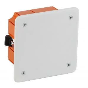 Распаячная коробка ЭРА KRP-120-92-45 скрытой установки красно-белая 120х92х45мм для полых стен саморезы крышка IP20