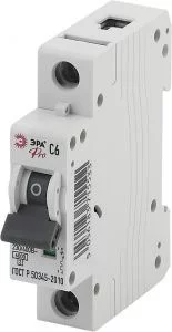 Автоматический выключатель ЭРА PRO NO-901-47 ВА47-63 1P 6А кривая C 6кА