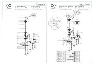 Потолочный светильник MW-Light Селена золотой 482014606