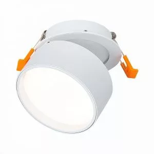Встраиваемый поворотный светильник Белый LED 1*9W 4000K 720Lm Ra>90 120° IP20 D85xH68 170-240VV Встраиваемые светильники ST651.548.09