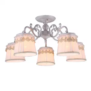 Потолочная люстра Arte Lamp MERLETTO Белый A5709PL-5WG