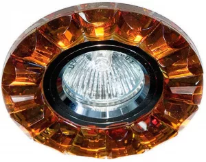 Светильник встраиваемый Feron CD2510 потолочный MR16 G5.3 коричневый, хром