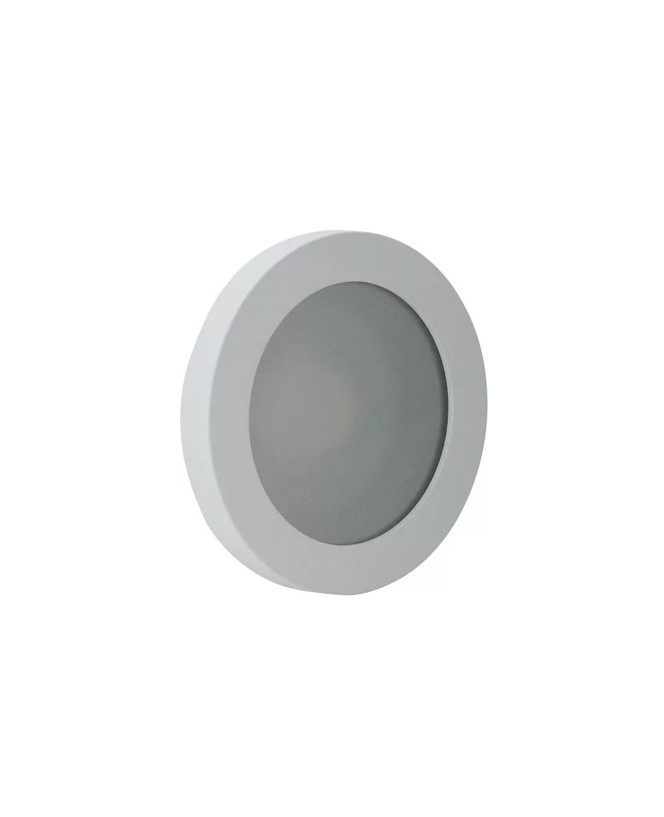 Встраиваемый светильник влагозащ., IP 44, 50 Вт, GU10, белый, алюминий
