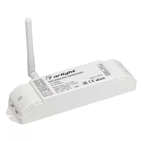 Усилитель сигнала LT-870S (5-24V, 2.4G) (Arlight, IP20 Пластик, 1 год)