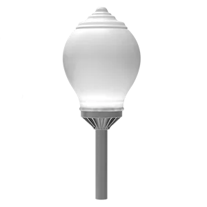 Светодиодный светильник VARTON парковый Omni-R торшерный 40 Вт 3000 K RAL7045 серый муар