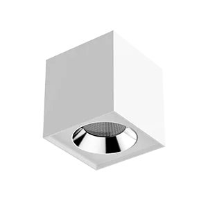 Светильник LED "ВАРТОН" DL-02 Cube накладной 150*160 36W 3000K 35° RAL9010 белый матовый