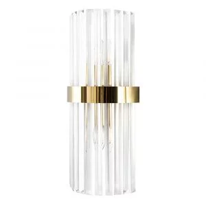 Бра Crystal Lux SORPRESA AP2 BRASS/TRANSPARENTE