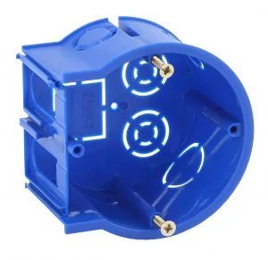 Коробка установочная ЭРА UP-68-45-E концевая синяя UniPost 68х45мм для твердых стен IP30