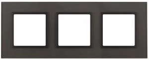 14-5103-32 ЭРА Рамка на 3 поста, стекло, Эра Elegance, серый+антр (5/25/900)