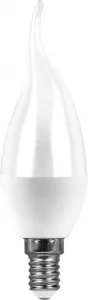 Лампа светодиодная Feron LB-97 Свеча на ветру E14 7W 175-265V 4000K
