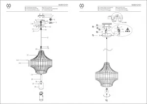 Потолочный светильник MW-Light Кассель чёрный 643012101