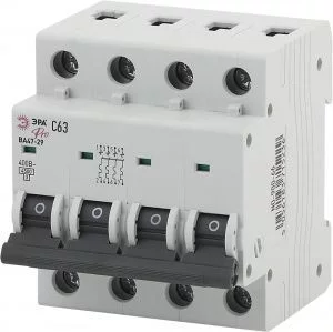 Автоматический выключатель ЭРА PRO NO-900-66 ВА47-29 4P 63А кривая C 4,5кА