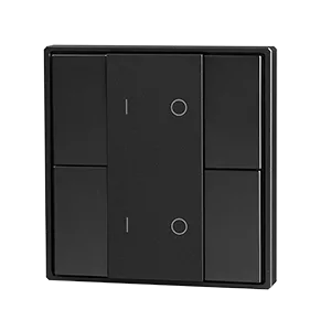 Кнопочная панель 4-х кл. (2 группы), пластиковый корпус, черный DA-SW-G2-PB