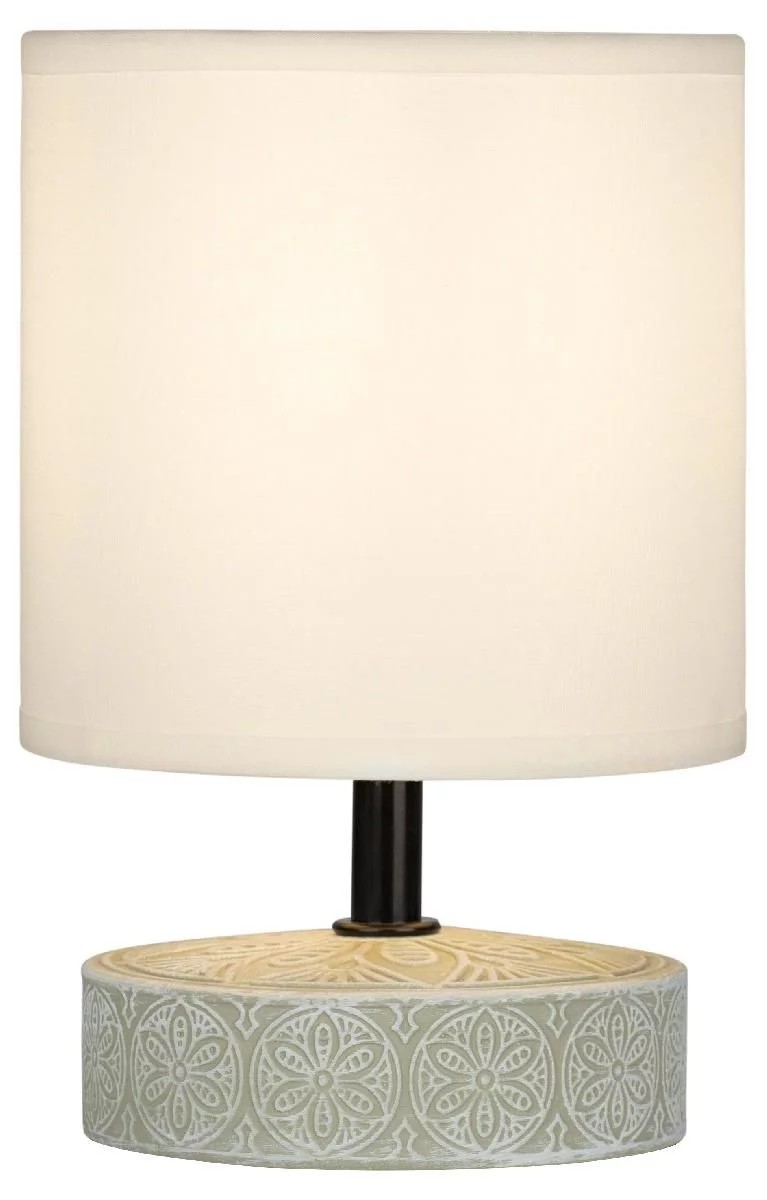 Настольная лампа Rivoli Eleanor 7070-501 1 * Е14 40 Вт керамика бежевая, белая