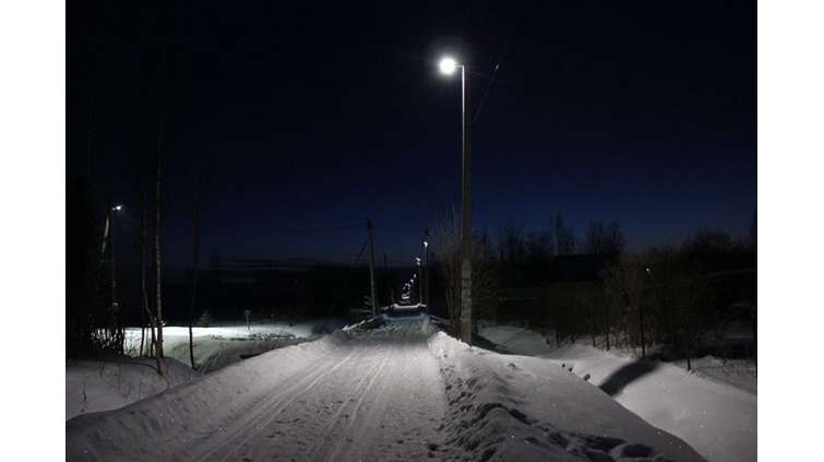 Уличное освещение СНТ Радуга в Кировском районе Ленинградской области