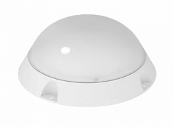 Светодиодный светильник "ВАРТОН" ЖКХ круг IP65 185*70 мм антивандальный 6 ВТ 4000К с микроволновым датчиком