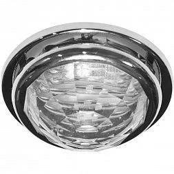 Светильник потолочный, JCDR G5.3 с прозрачным стеклом, хром, с лампой, CD4122