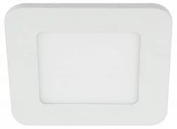 LED 2-6-6K Светильник ЭРА светодиодный квадратный LED 6W  220V 6500K (40/960)