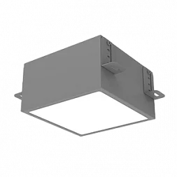 Светодиодный светильник VARTON DL-Grill для потолка Грильято 150х150 мм встраиваемый 15 Вт 3000 К 136х136х75 мм IP40 RAL7045 серый муар