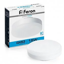 Лампа светодиодная Feron LB-454 GX53 15W 175-265V 6400K