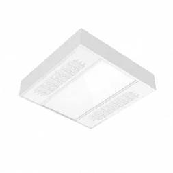 Светодиодный светильник "ВАРТОН" с UV-блоком накладной 30 Вт 600*600*127мм 4000К IP40 с опаловым рассеивателем global white bioguard матовый диммируемый по протоколу DALI
