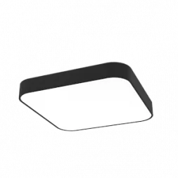Светодиодный консольный светильник VARTON COSMO Q накладной 50 Вт 3000 К 900x900 мм RAL9005 черный муар с рассеивателем опал DALI
