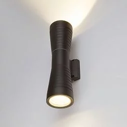 Tube double черный уличный настенный светодиодный светильник 1502 TECHNO LED Elektrostandard a044301