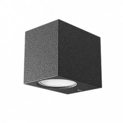 Светильник садово-парковый Gauss Cube настенный архитектурный, 1*GU10, 67*92*80мм, 35W, IP54 (1/36)