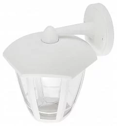 Садово-парковый светильник ЭРА ДБУ 07-8-006 Дели 3 белый 6 гранный настенный IP44 светодиодный 8Вт 6500K