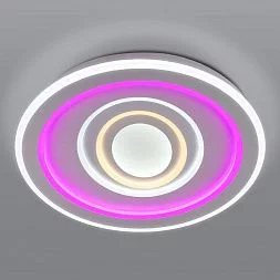 Потолочный светильник с подсветкой Eurosvet белый 90214/1