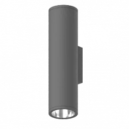 Светодиодный светильник "ВАРТОН" архитекртурный Gutta Twin 2x20Вт 4000K IP67 линзованный 60 градусов RAL7045 серый