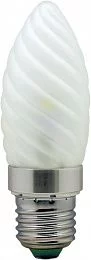 Лампа светодиодная, 6LED(3.5W) 230V E27 2700K матовая хром, LB-77