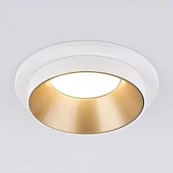 Встраиваемый точечный светильник 113 MR16 золото/белый Elektrostandard a053343