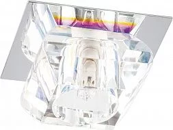 Светильник встраиваемый Feron 8843 потолочный JCD9 G9 прозрачный, многоцветный