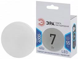 Лампочка светодиодная ЭРА STD LED GX-7W-840-GX53 GX53 7Вт таблетка нейтральный белый свет