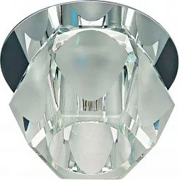 Светильник встраиваемый Feron JD109 потолочный JCD9 G9 прозрачный, хром