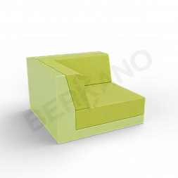 Угловой модуль Quarter modular с подушками Spring Green / Green