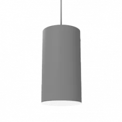 Светодиодный светильник VARTON DL-Roll подвесной 12 Вт 4000 К 90х170 мм RAL7045 серый муар с рассеивателем опал