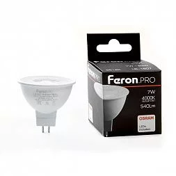 Лампа светодиодная Feron.PRO LB-1607 G5.3 7W 175-265V 4000K