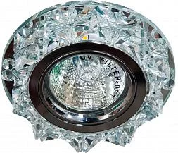 Светильник встраиваемый с белой LED подсветкой Feron CD2917 потолочный MR16 G5.3 прозрачный